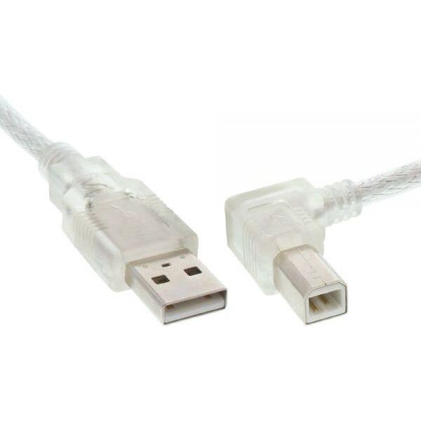 Kabel USB InLine USB-A - USB-B 0.5 m Przezroczysty (34517R)