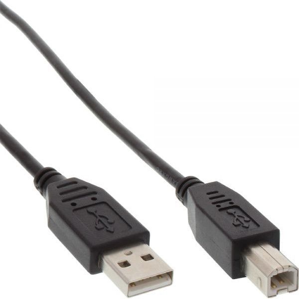 Kabel USB InLine USB-A - USB-B 5 m Czarny (34555X)