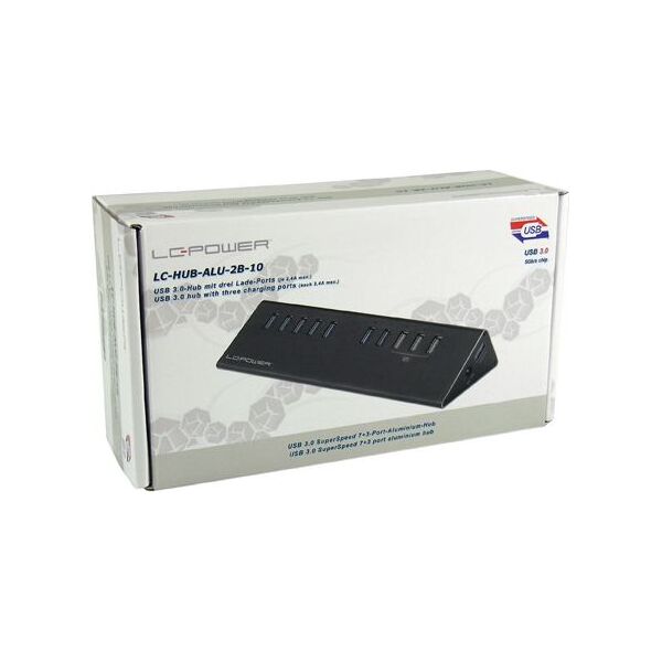 HUB USB LC-Power 7x USB-A 3.0 (LC-HUB-ALU-2B-10)