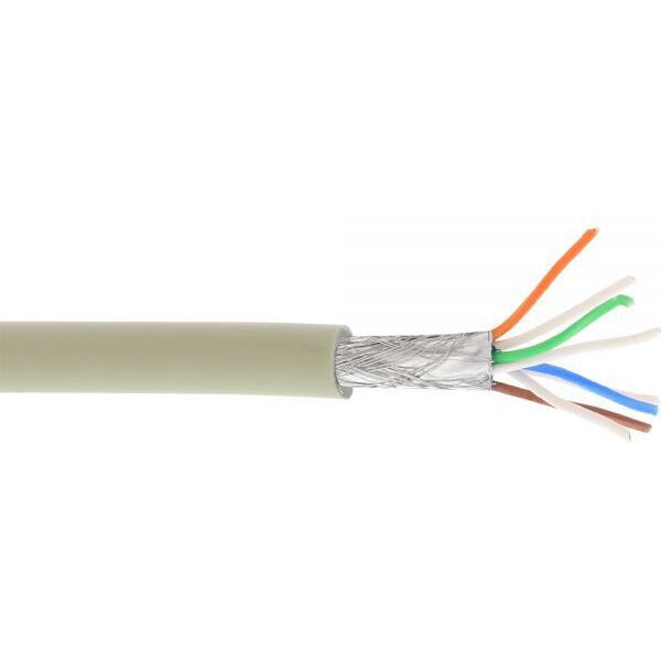 InLine S/FTP kat.6a szary 100m (76899)