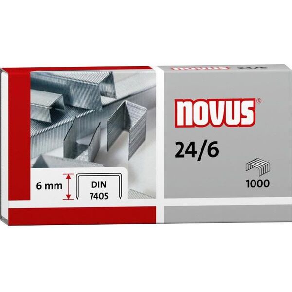 Novus Zszywki 24/6, 1000 szt. (040-0158)