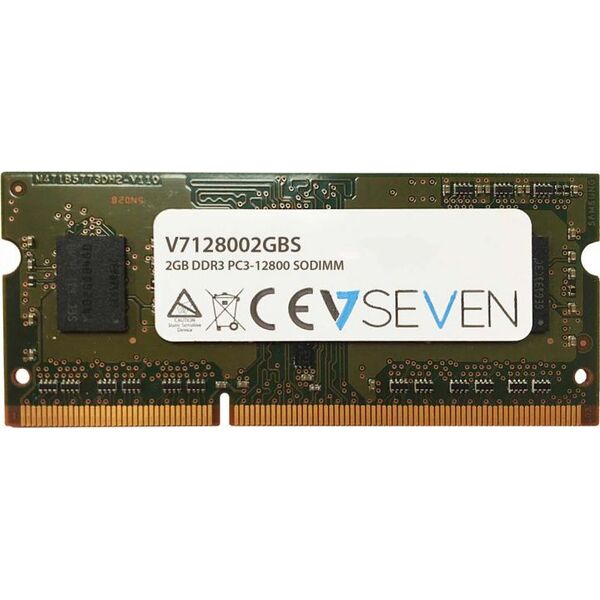 Pamięć do laptopa V7 SODIMM, DDR3, 2 GB, 1600 MHz, CL11 (V7128002GBS)
