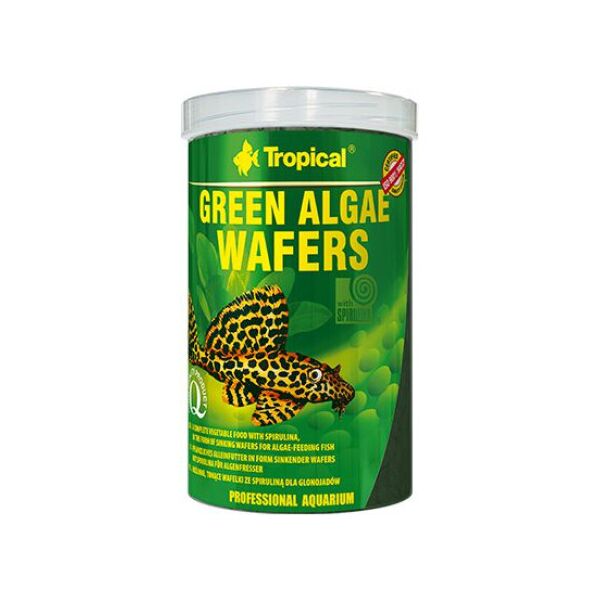 Tropical Green Algae Wafers tonące roślinne wafelki dla ryb 250ml