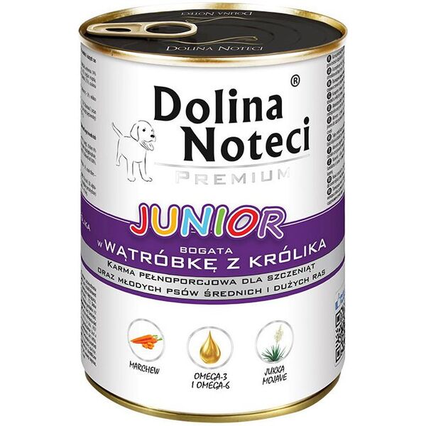 Dolina Noteci Premium Junior z wątróbką z królika 400g
