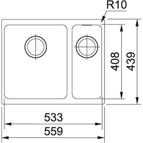 Zlewozmywak Franke Sirius SID 160 Tectonite onyx (125.0331.037)