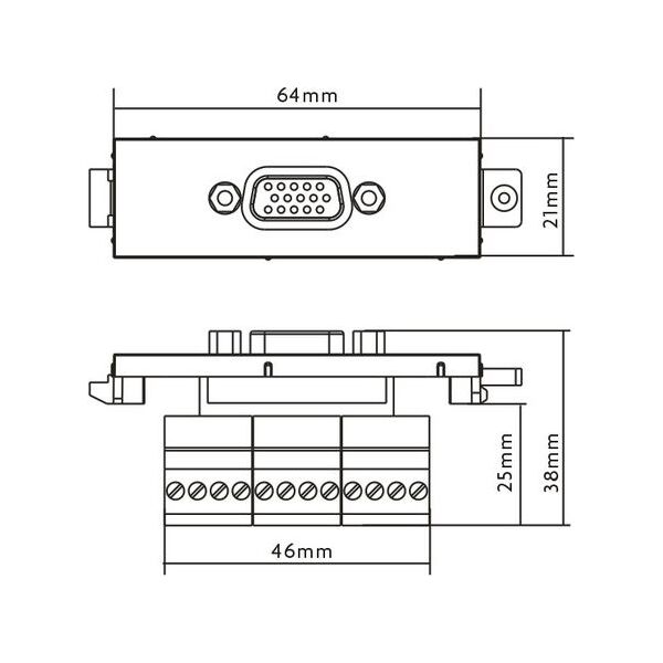Vision Moduł VGA żeński (3446584)