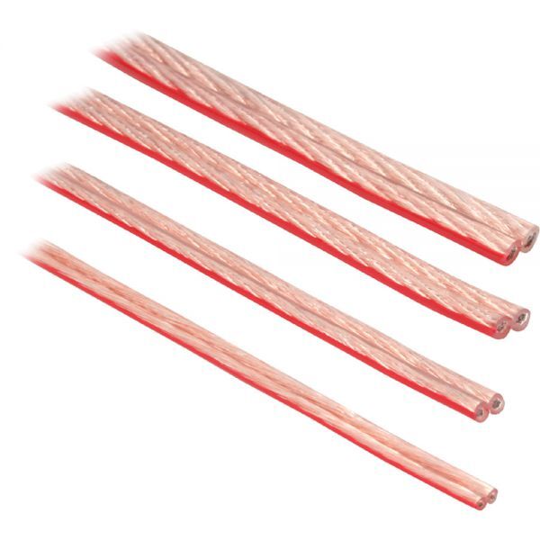 Przewód InLine Głośnikowy 2x 2.5mm2 CCA przeźroczysty 10m - 98310T
