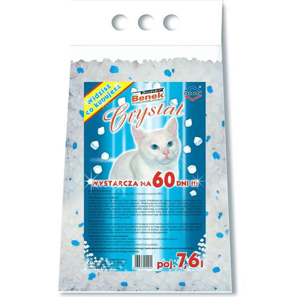 Żwirek dla kota Super Benek Crystal Naturalny 7.6 l
