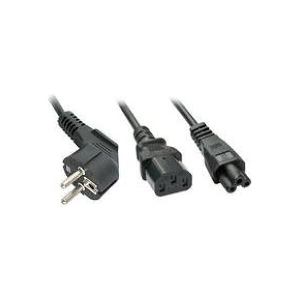 Kabel zasilający Lindy Schuko IEC C13 & C5 - 30047