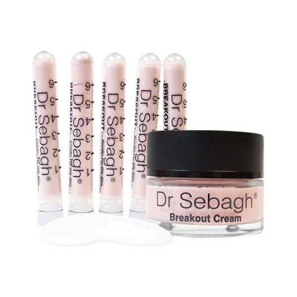 Dr Sebagh Breakout Cream krem dla skóry tłustej 50ml + Breakout Powder puder 5x1.95g