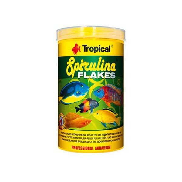 Tropical Spirulina Flakes pokarm roślinny dla ryb 100ml