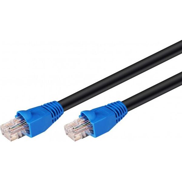 MicroConnect RJ-45/RJ-45 kat.6 U/UTP Czarny 15m (B-UTP615SOUT)