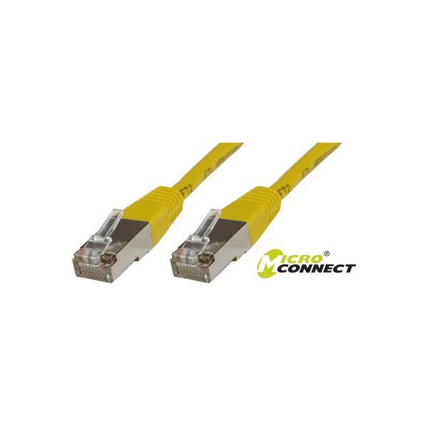 MicroConnect S/FTP CAT6 0.25m Yellow LSZH - SSTP60025Y