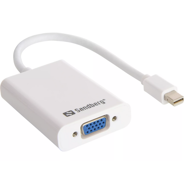 Adapter AV Value DisplayPort Mini - D-Sub (VGA) + Jack 3.5mm biały (509-05)