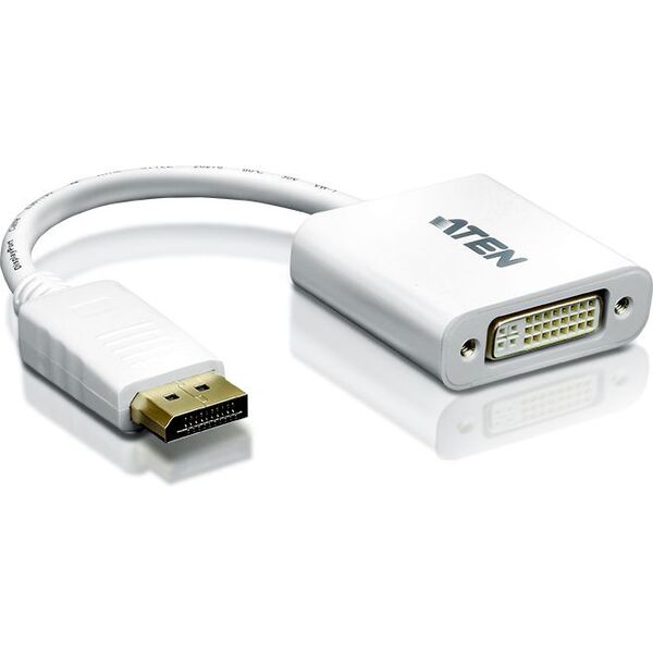 Adapter AV Aten DisplayPort - DVI-I biały (VC965-AT)