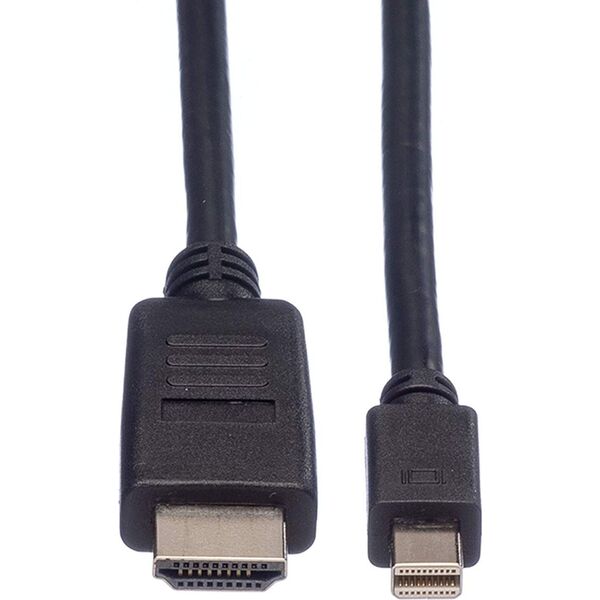 Kabel Roline DisplayPort Mini - HDMI 2m czarny (11.04.5791)