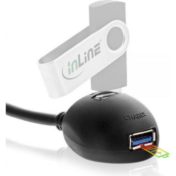 HUB USB InLine 2x USB-A 3.0 (35651)