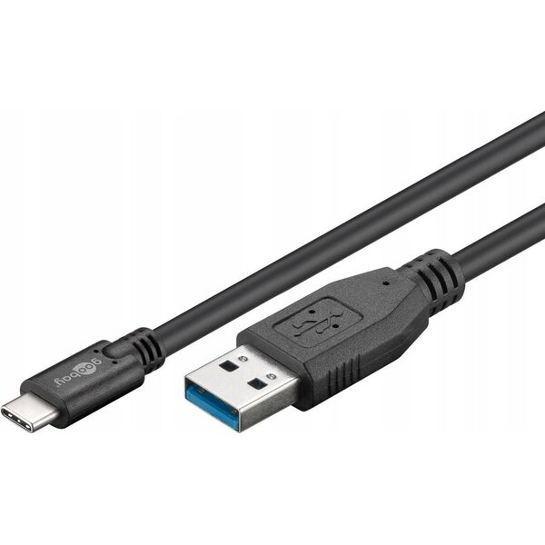 Kabel USB Goobay USB-C - USB-C 2 m Czarny (72216)