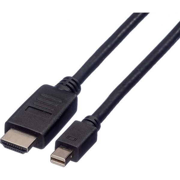 Kabel Roline DisplayPort Mini - HDMI 1m czarny (11.04.5790)
