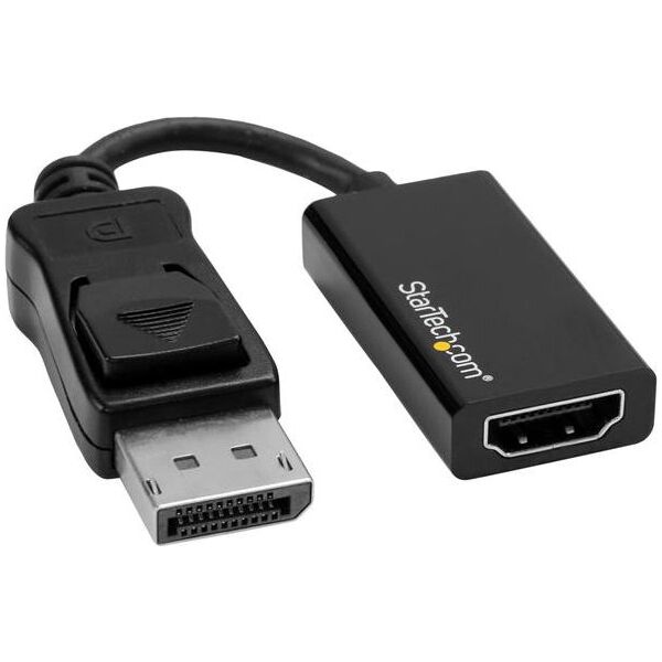 Adapter AV StarTech DisplayPort - HDMI czarny (DP2HD4K60S)