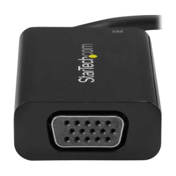 Adapter USB StarTech USB-C - VGA + USB-C Czarny  (CDP2VGAUCP)