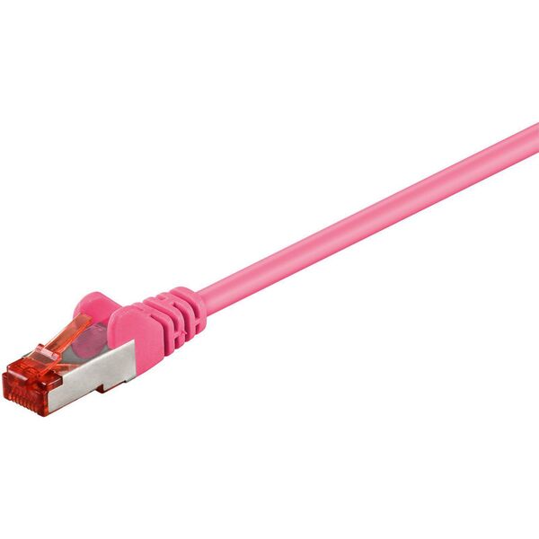 MicroConnect RJ-45/RJ-45 kat.6 U/UTP Różowy 3m (UTP603PI)