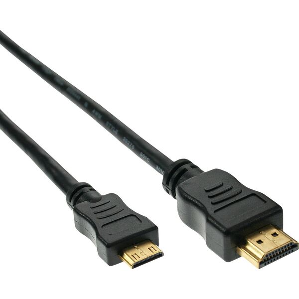 Kabel InLine HDMI Mini - HDMI 0.5m czarny (17454P)