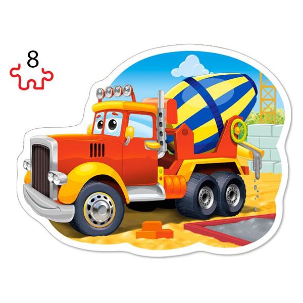 Castorland Puzzle x4 - Pojazdy budowlane (229447)