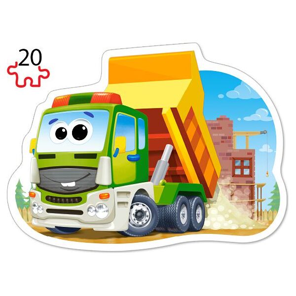 Castorland Puzzle x4 - Pojazdy budowlane (229447)