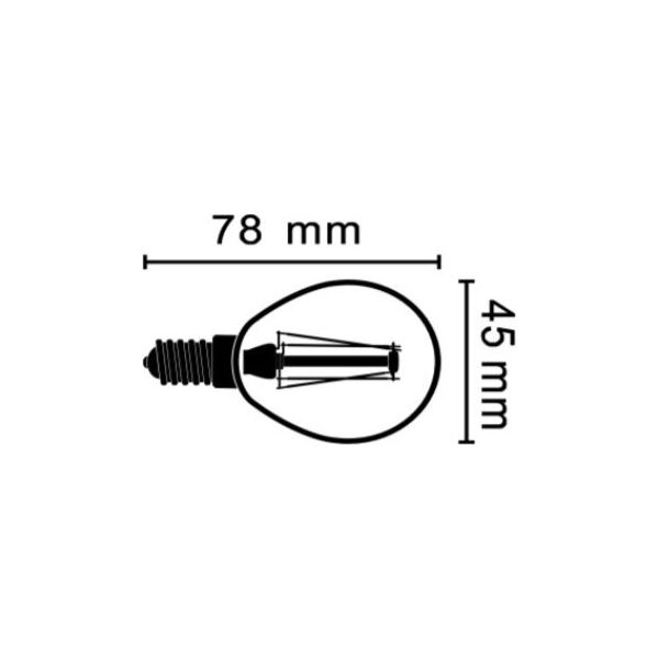 GP Lighting Filament Mini Globe 4W (40W), 470lm (078142-LDCE1)
