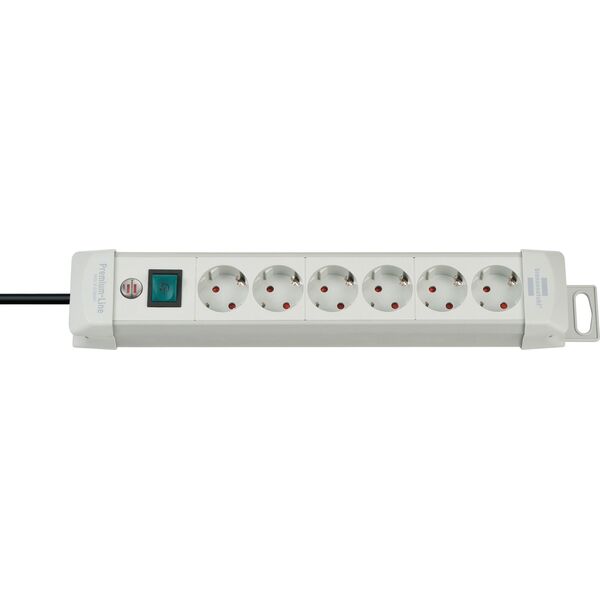 Listwa zasilająca Brennenstuhl Premium-Line 6 gniazd 3 m szara (1955560100)