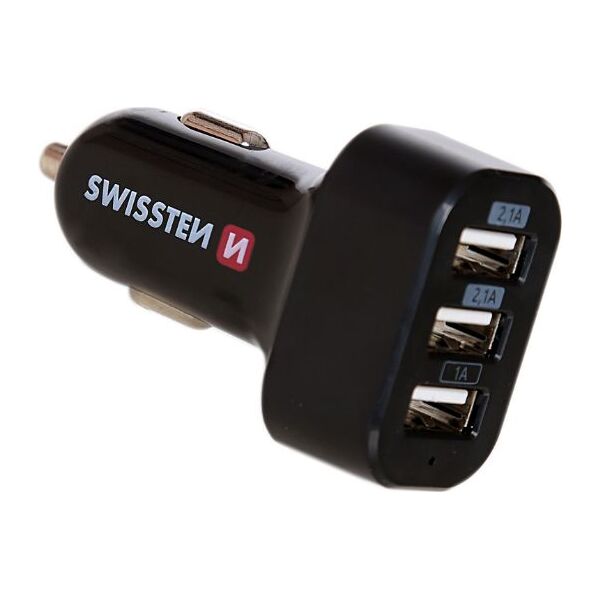 Ładowarka Swissten Car Charger 3x USB-A 5.2 A  (20111200)