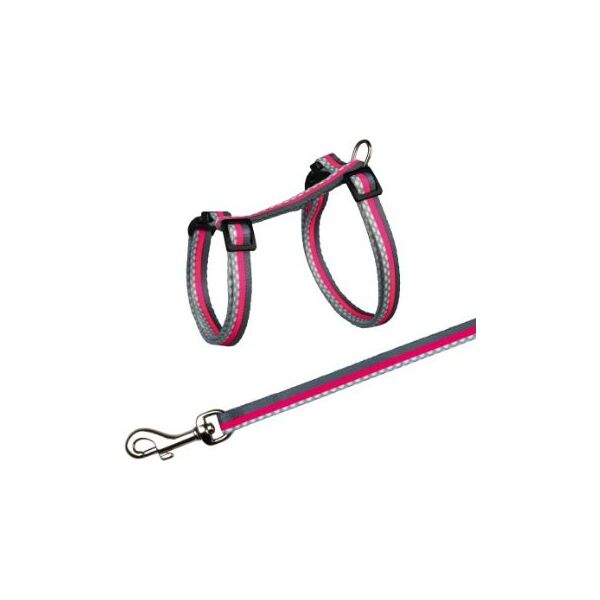 Trixie Szelki dla kota ze smyczą Freshline Spot ,nylon, 27–45 cm/10 mm, 1.20 m