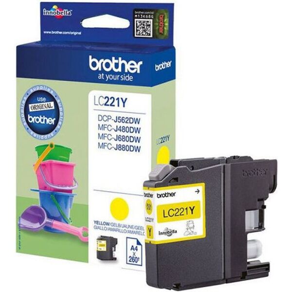 Tusz Brother tusz oryginalny LC-221Y, Yellow