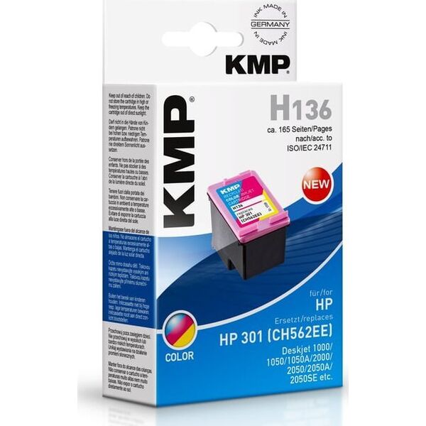Tusz KMP Patrone HP 301 CH562EE Comp. color H136 - 1720,4830