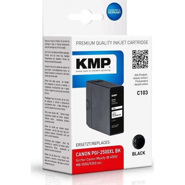 Tusz KMP Patrone Canon PGI2500XLBK comp. black pigm. C103 - 1565,0001