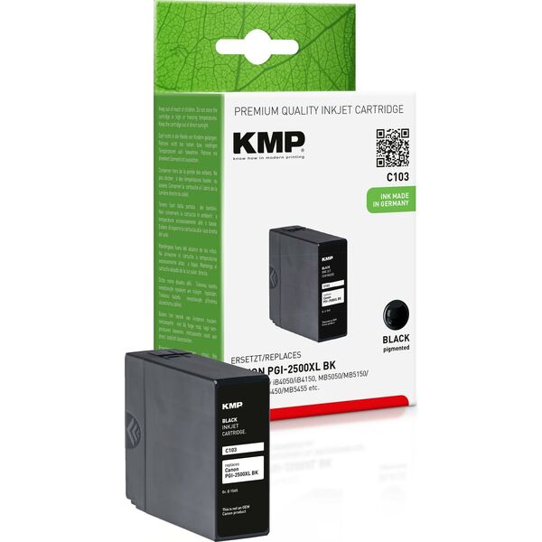 Tusz KMP Patrone Canon PGI2500XLBK comp. black pigm. C103 - 1565,0001