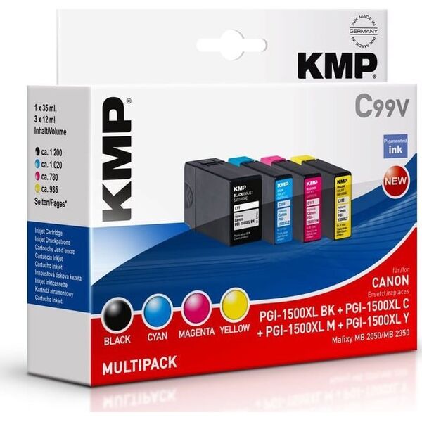 Tusz KMP Patrone Canon PGI1500XLY comp. Multipack C99V - 1564,0050