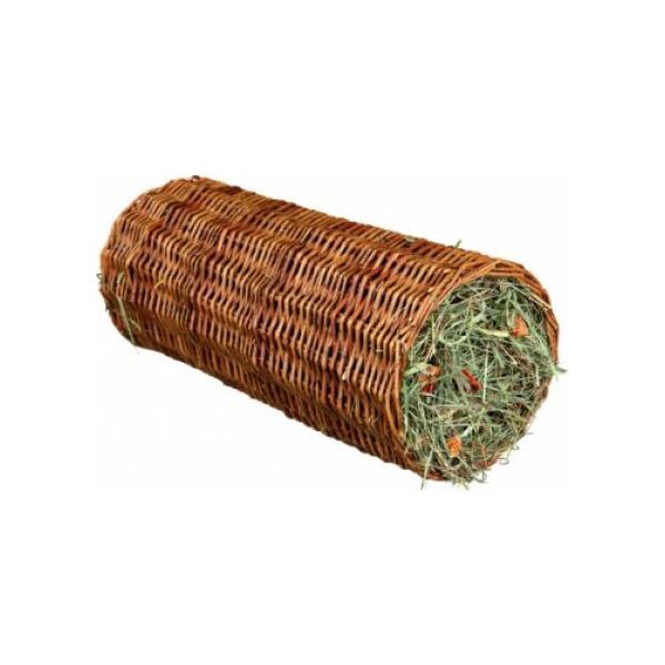 Trixie TUNEL WIKLINOWY Z SIANEM DLA ŚWINKI MORSKIEJ 15 × 33 cm, 110 g