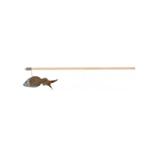 Trixie Wędka Mysz z piórami 50 cm
