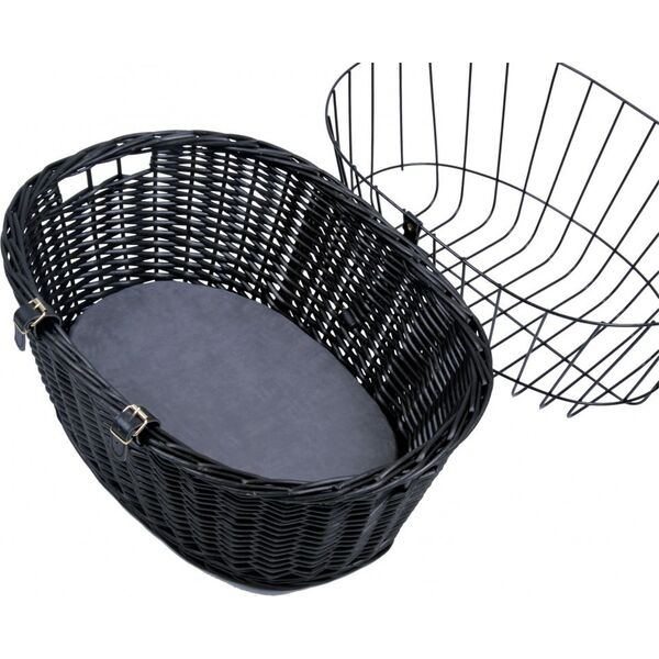 Trixie Wiklinowy Koszyk Do Roweru 50×41×35 cm Czarny