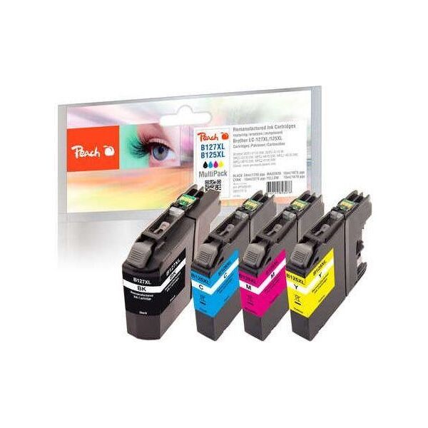 Tusz Peach Tusz PI500-91 / LC-125/127 (Black, Cyan, Magenta, Yellow)