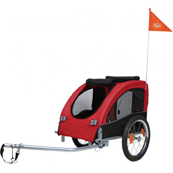 Trixie Przyczepka rowerowa 45×48×74 cm czerwono-czarna