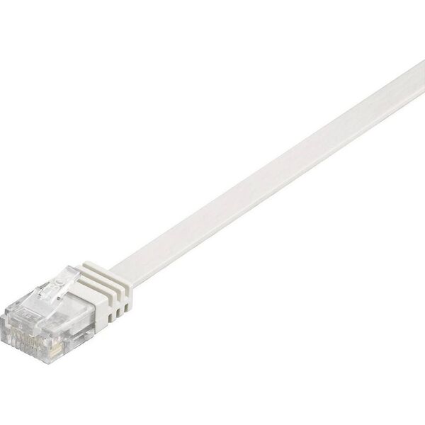 Goobay Patchk. Cat5e U/UTP flach wh 7,00m - 93362