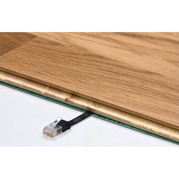 Goobay Patchk. Cat5e U/UTP flach wh 7,00m - 93362