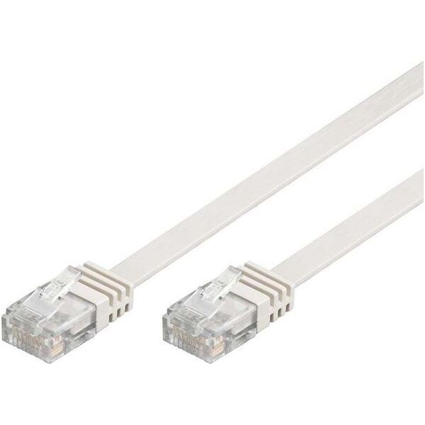 Goobay Patchcord Cat5e, U/UTP, płaski, 0.5m (93357)