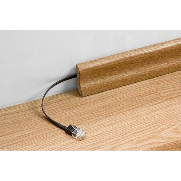Goobay Patchcord Cat5e, U/UTP, płaski, 0.5m (93357)
