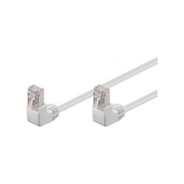 Goobay goobay Patchk CAT5e F/UTP 2x90° wh 2,00m - 96063