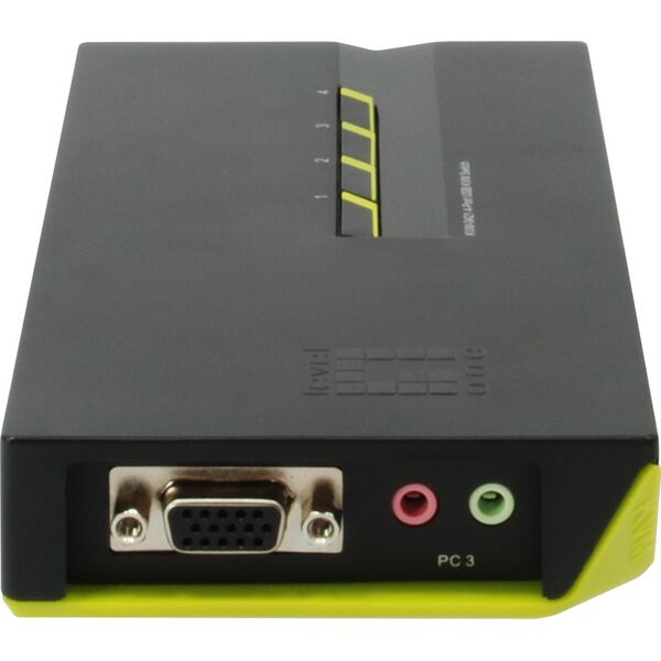 Przełącznik LevelOne KVM Switch LevelOne 4x USB KVM-0421 mit Audio - KVM-0421