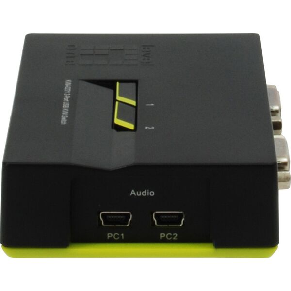Przełącznik LevelOne KVM Switch LevelOne 2x USB KVM-0221 mit Audio - KVM-0221